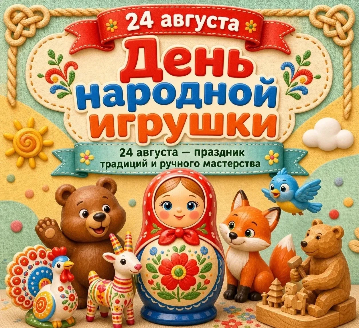 🎉 Сегодня — День народной игрушки! 🎉