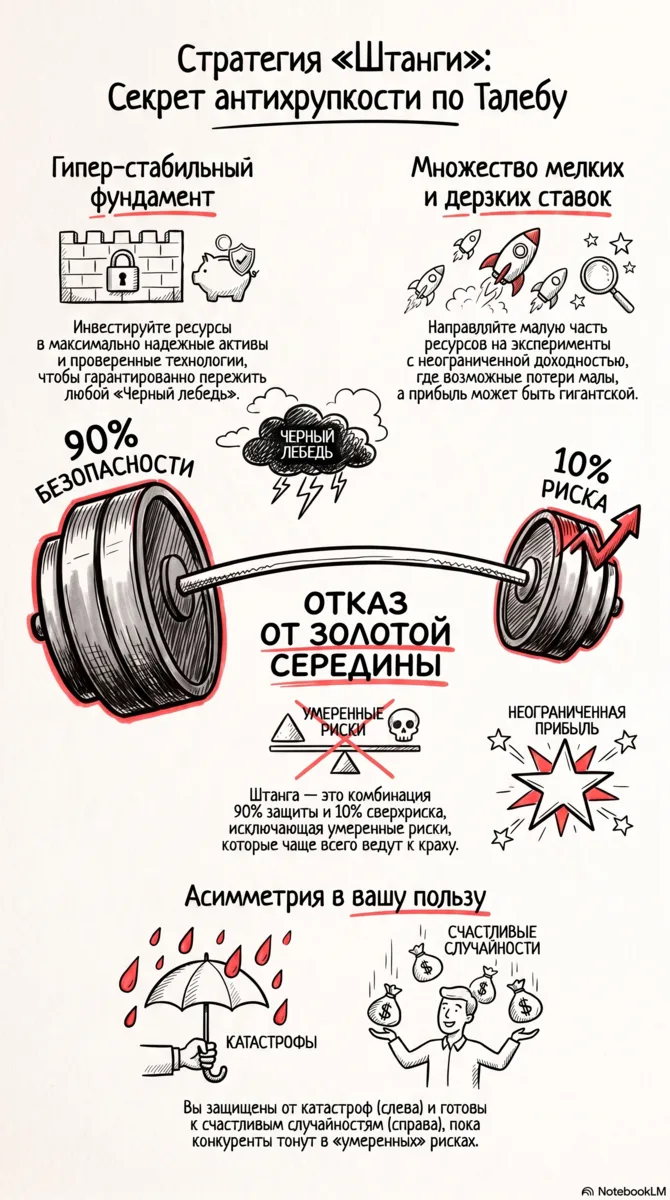 Стратегия «штанги» Талеба: Как сделать бизнес антихрупким Как выживать и расти в услови...