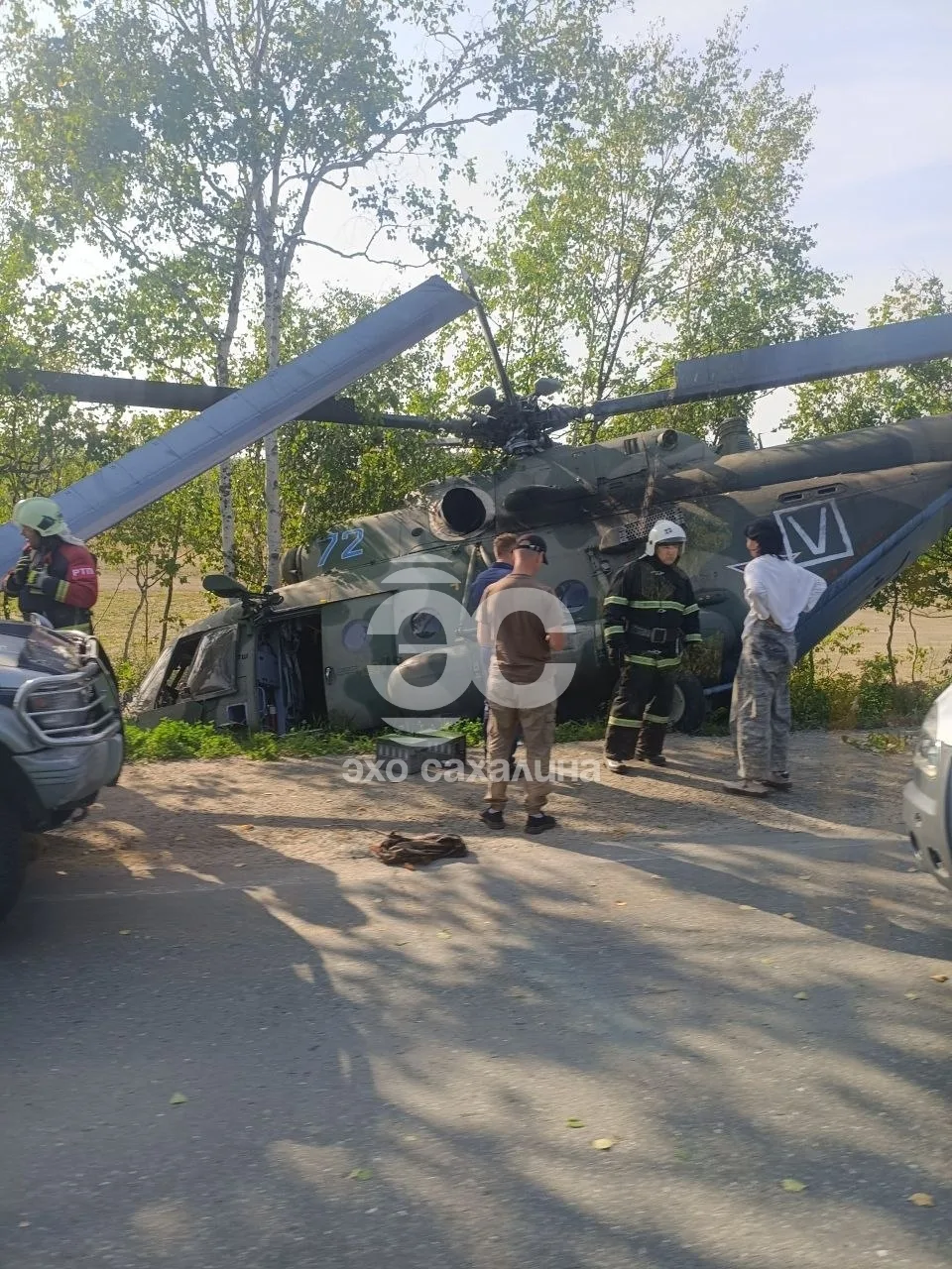 ⚡️Вертолёт совершил аварийную посадку в Долинском районе