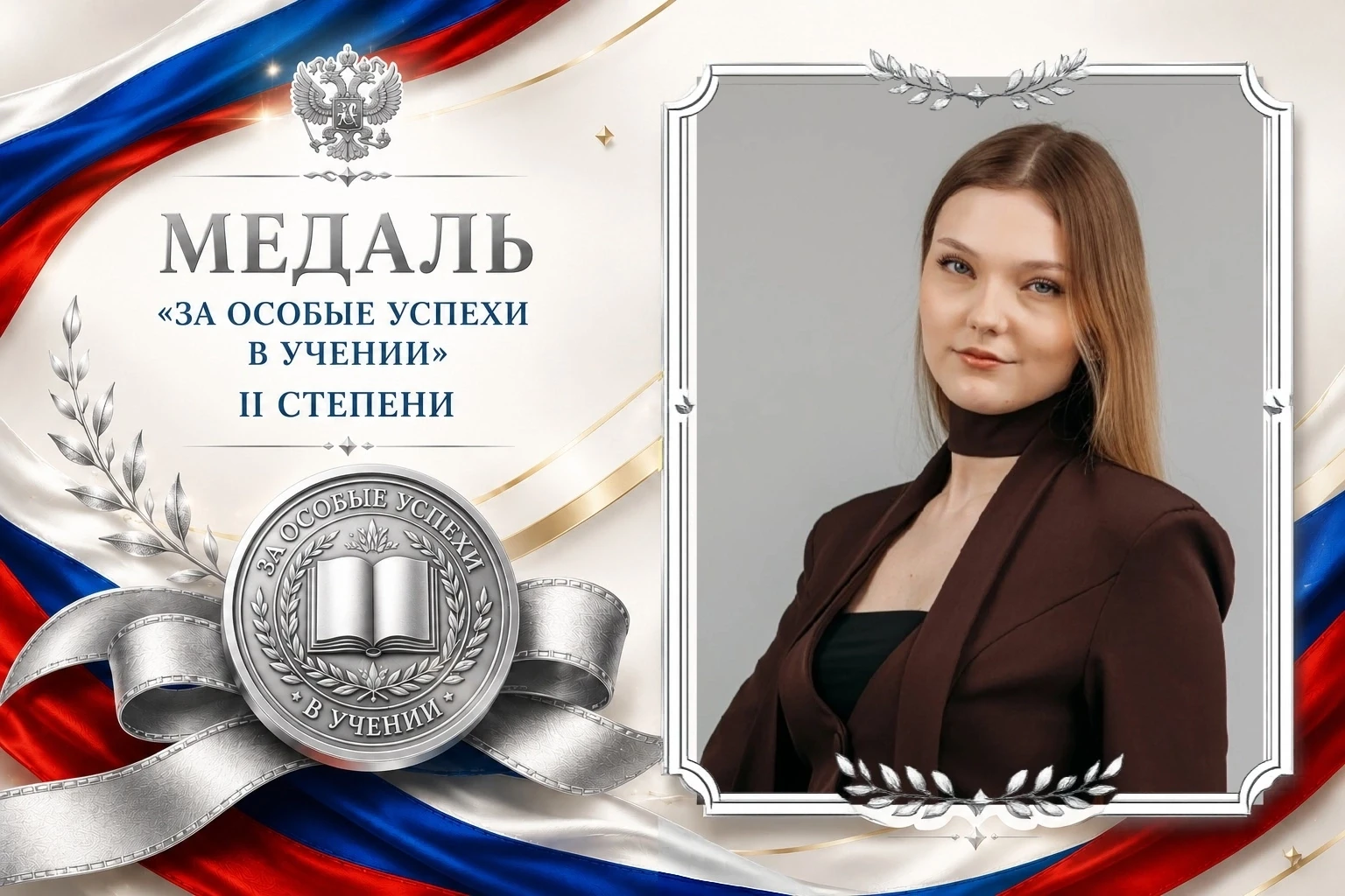 🏆 ГОРДОСТЬ ЛИЦЕЯ — НАШИ МЕДАЛИСТЫ!

🌟 Мы с радостью поздравляем выпускницу 11 "Г" класса – Рындину