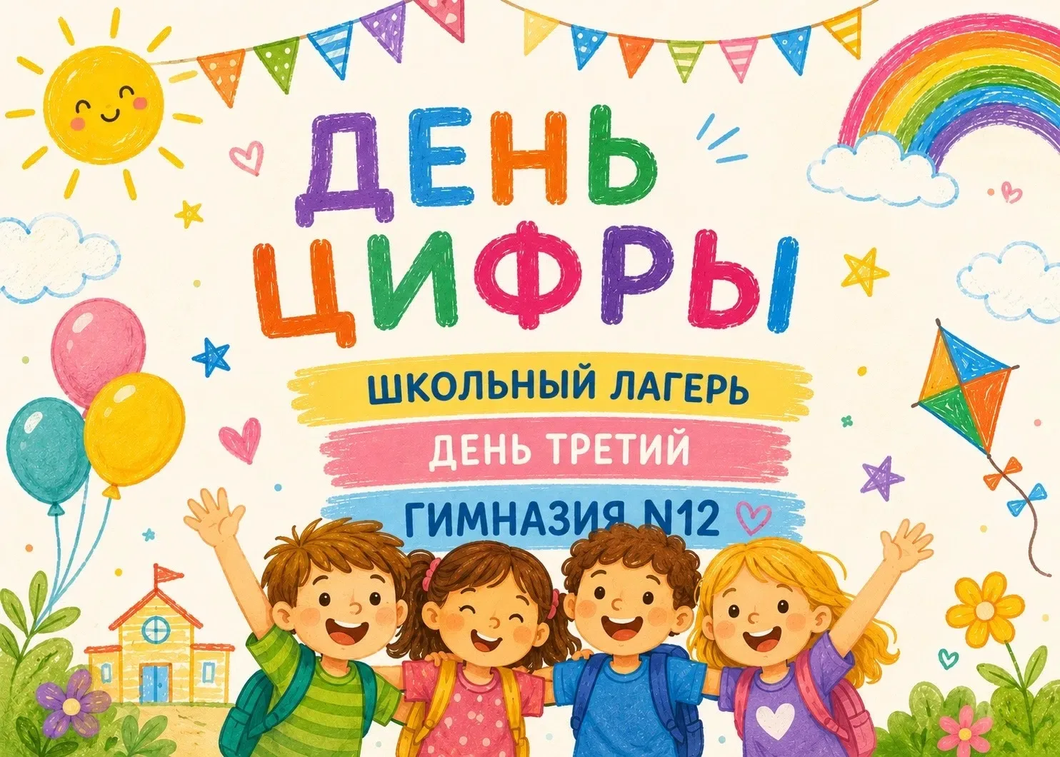 Шёл третий день школьного лагеря, и он прошёл под знаком цифр и науки!
Сегодня у нас состоялся День 