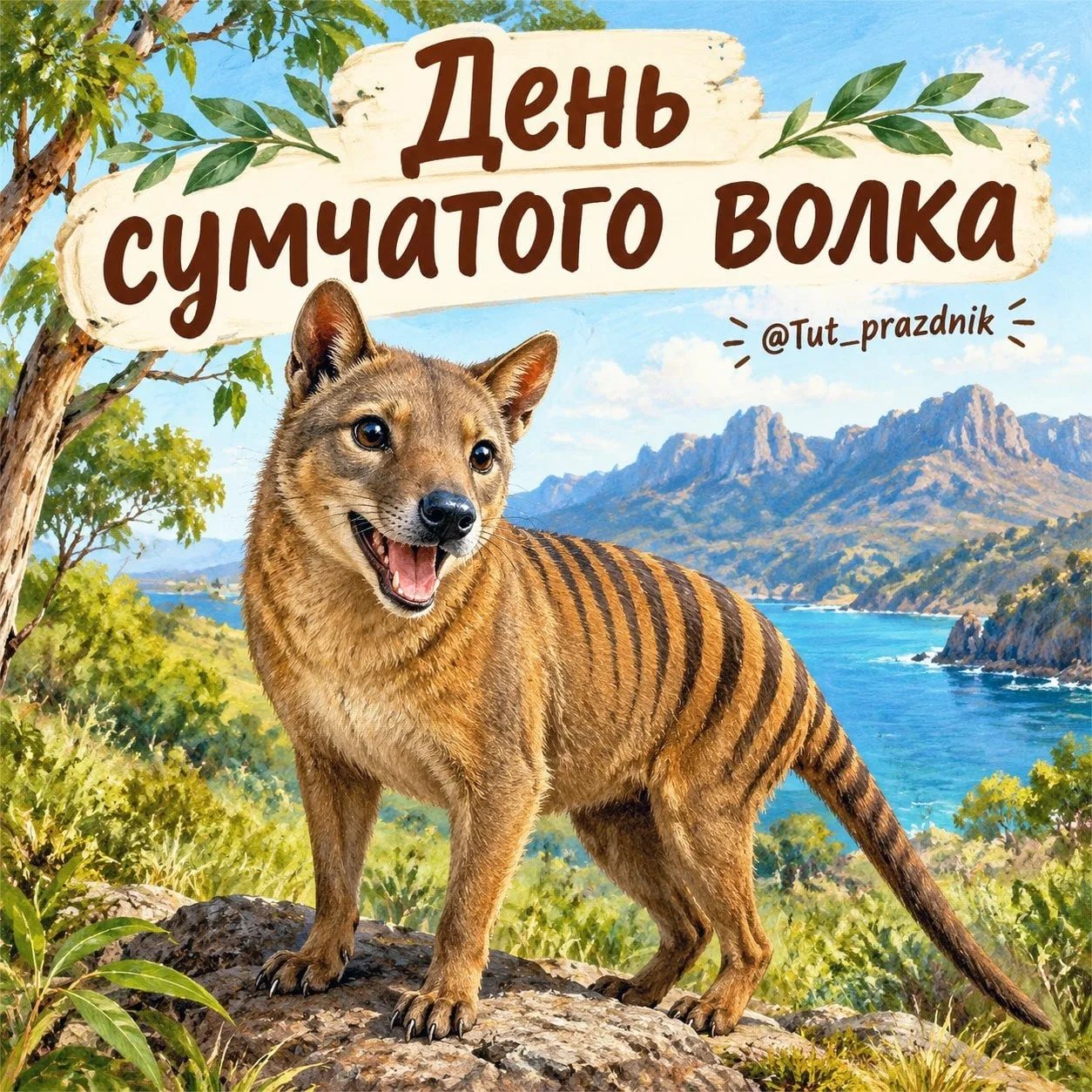 🐺 7 сентября — День сумчатого волка 🌿