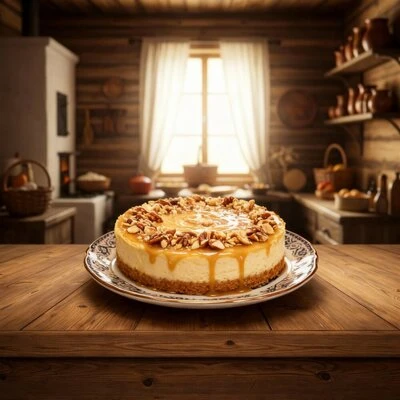 🌰 Ореховый чизкейк со сгущёнкой
