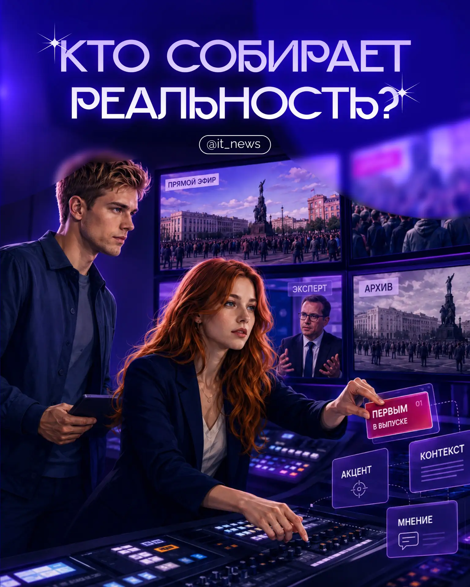 Эфир как конструктор реальности: где заканчивается подача и начинается манипуляция

Телевидение не п