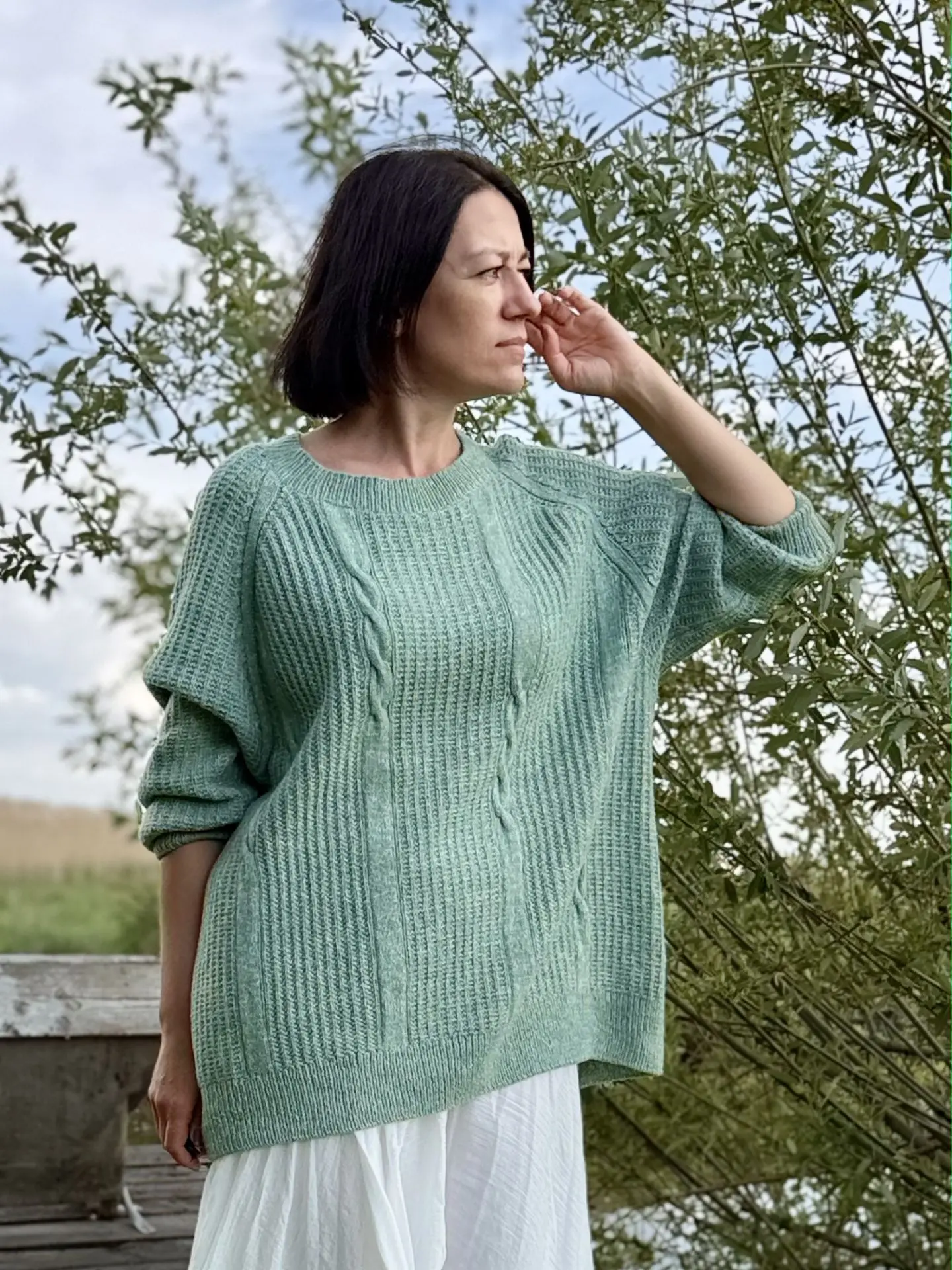 Сказочной красоты  "Маретта" от Татьяны  🤍 
И летом волшебно смотрится и носится  😍  Поверьте, вам