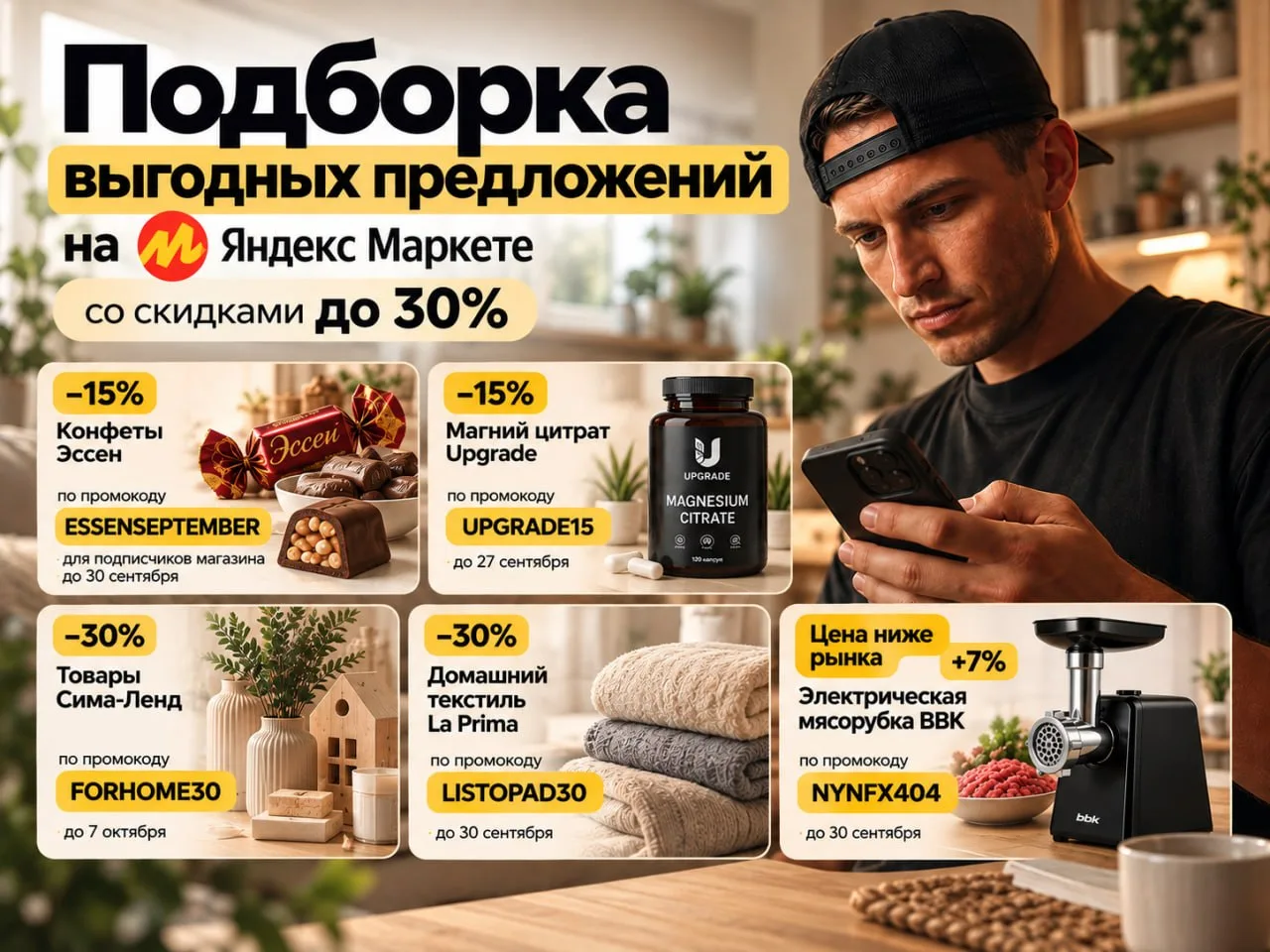 Ловите подборку выгодных предложений на Маркете со скидками до 30%: