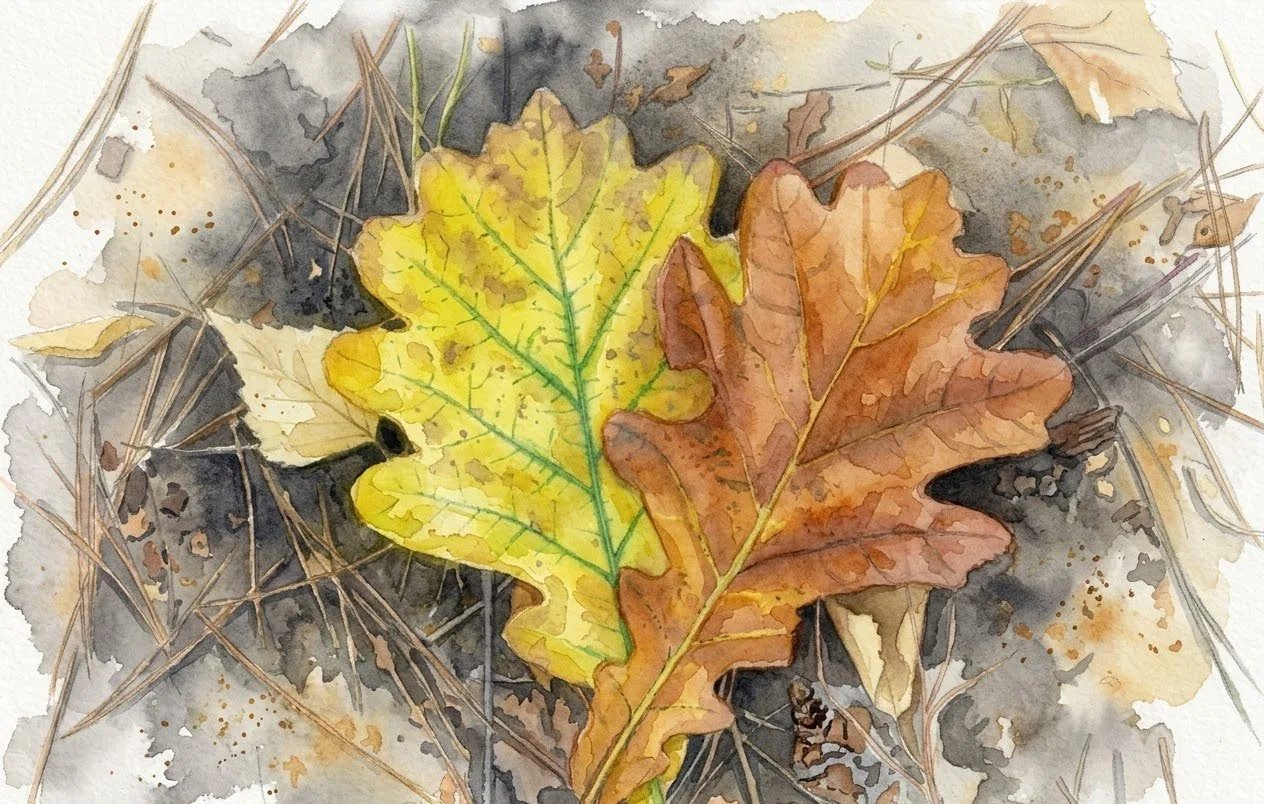 🍁🎨 Октябрь. Воронеж. Акварель