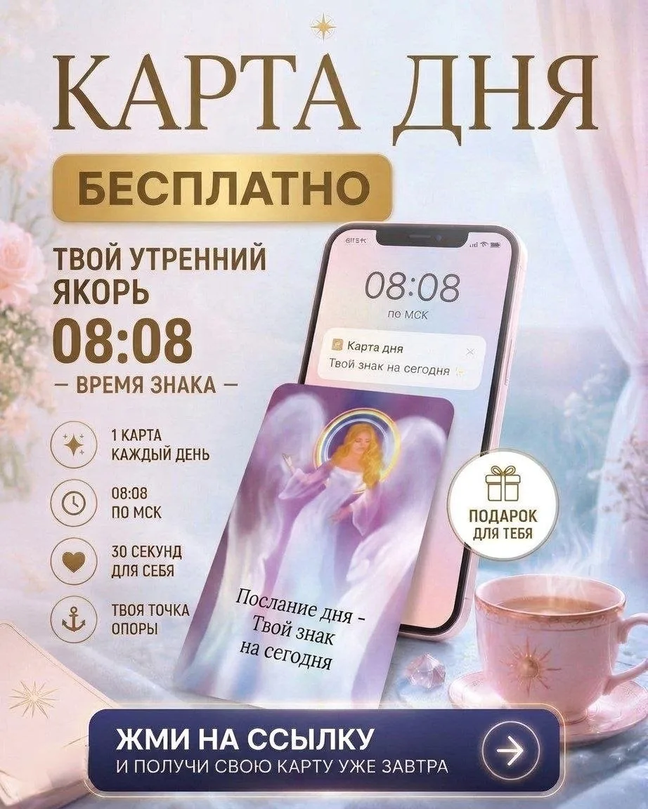 Утро начинается не с кофе, а с подсказки Вселенной. ☀️✨