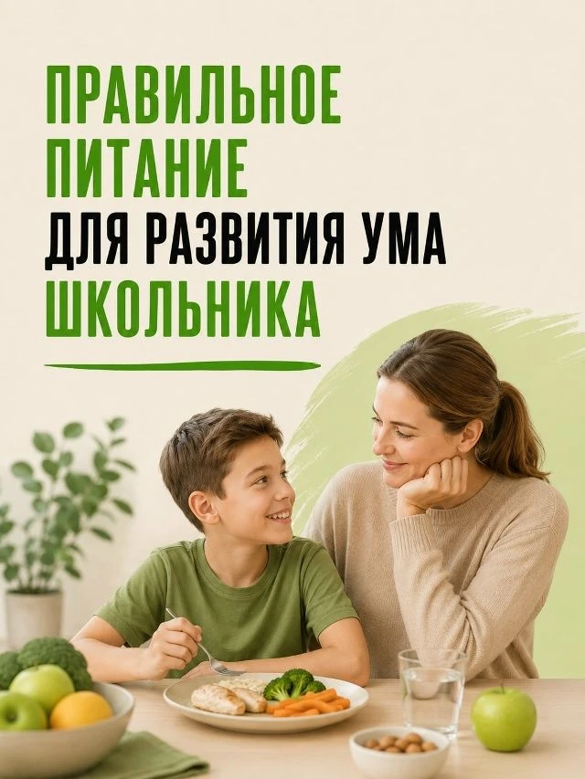 🧠Правильное питание для развития ума школьника