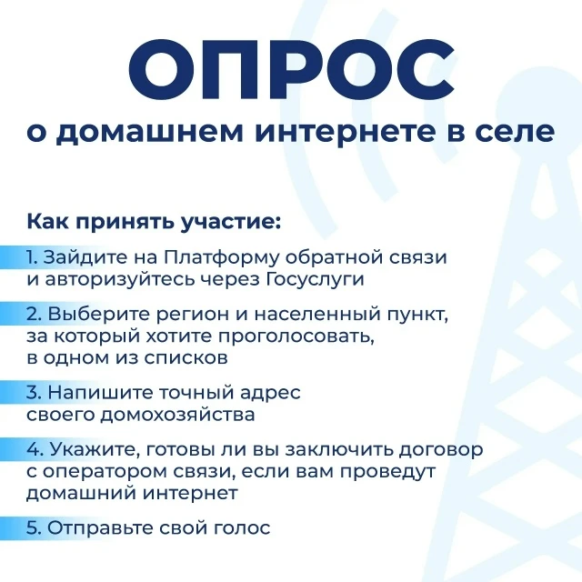 Жители деревень и сел Тверской области могут пройти опрос Минцифры о потребности в домашнем интернет