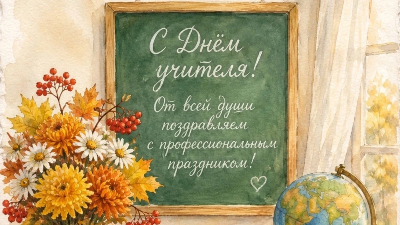 С праздником, родные! С Днём учителя! 💐💐💐