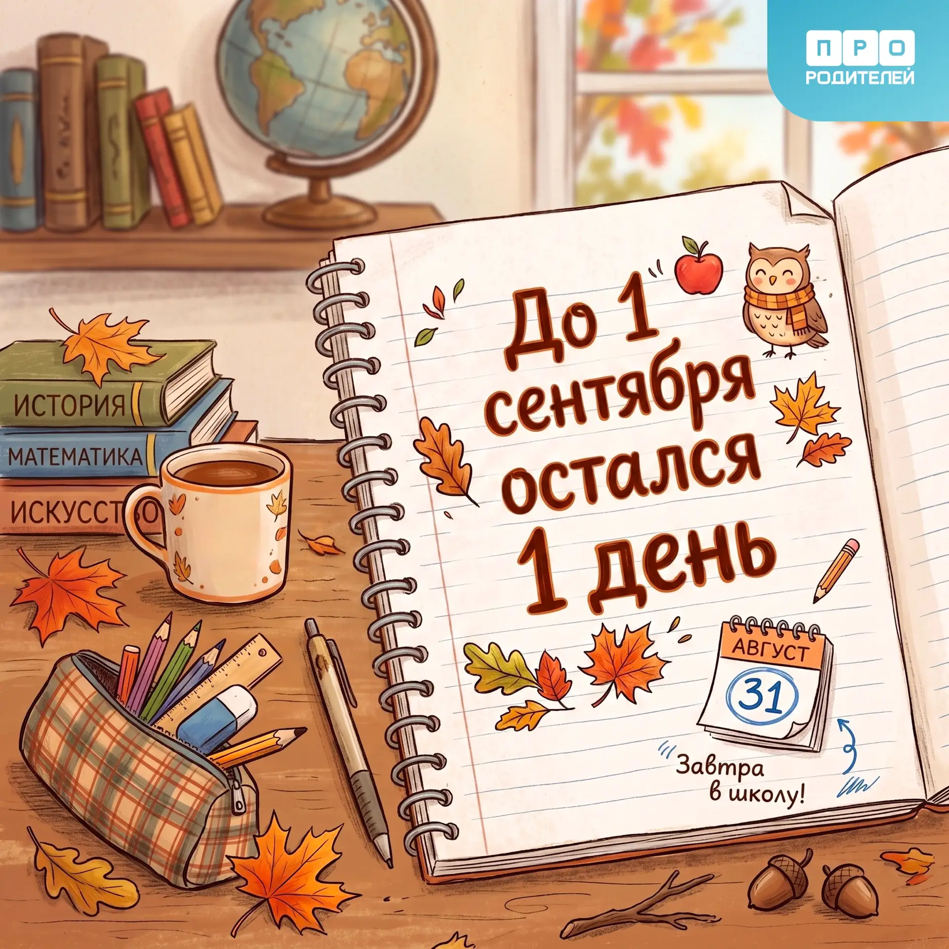 🍁 Завтра — сентябрь