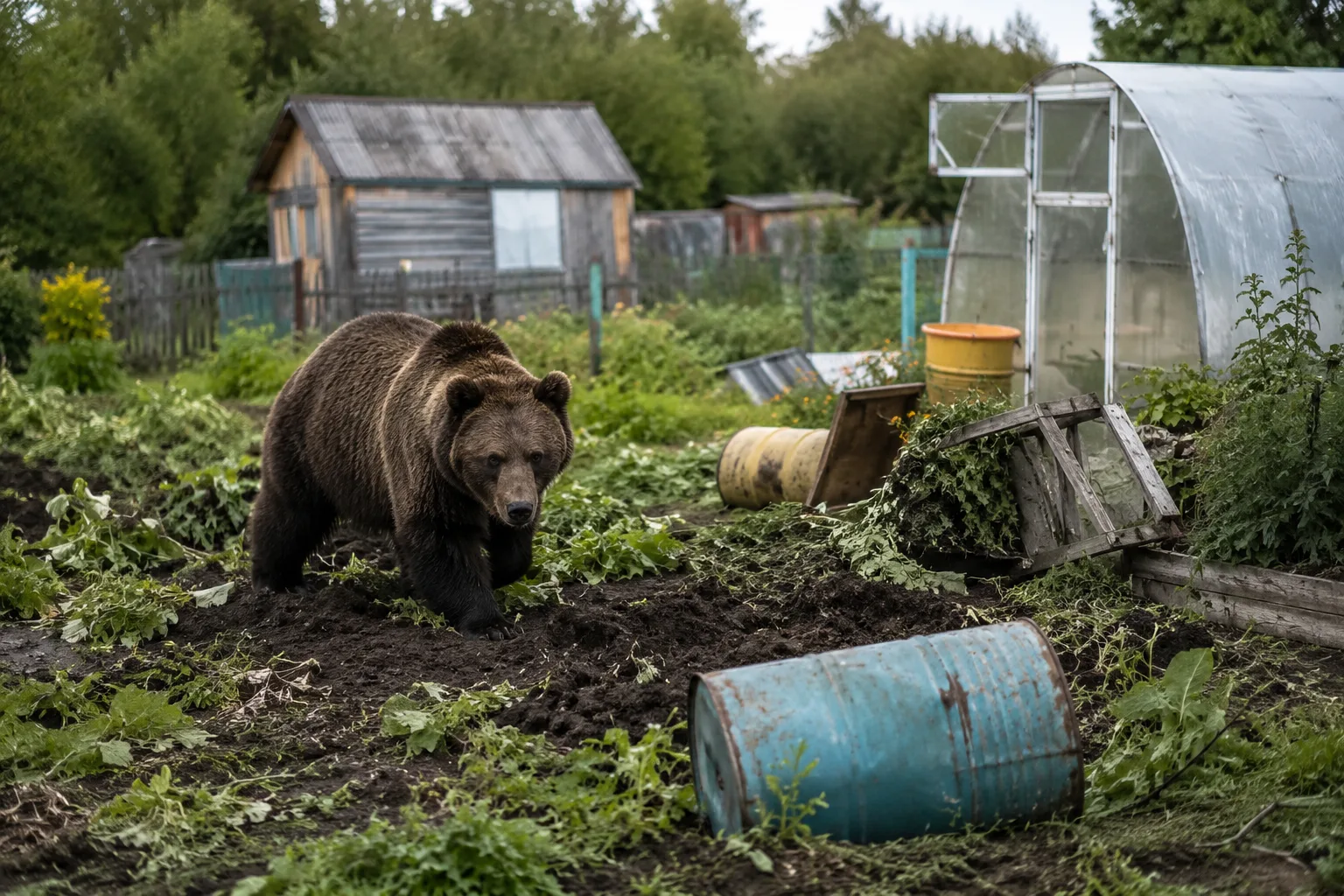 🐻 Медведи всё чаще выходят к людям под Комсомольском