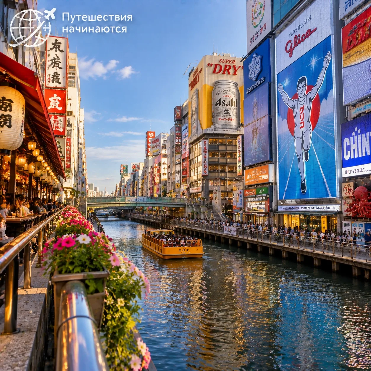 🌍 Сегодня путешествуем по Осаке, Япония 🇯🇵