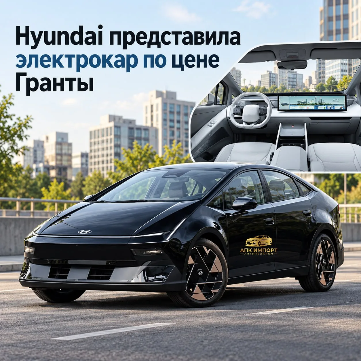 🚘 Hyundai представила электрокар по цене Гранты