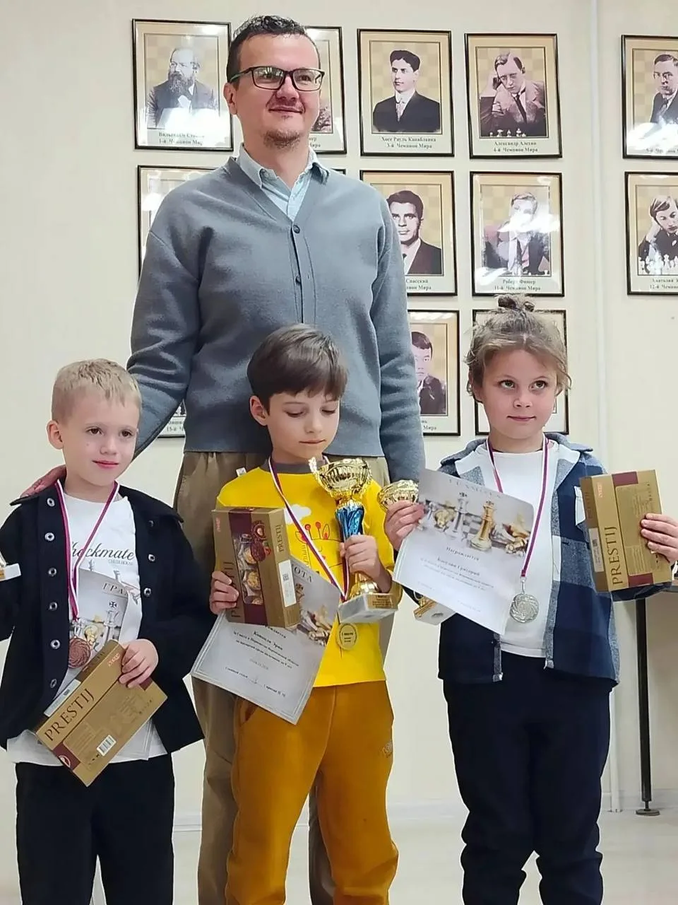 ♟️ Первоклассник из Новой Усмани стал призёром областного первенства по шахматам.