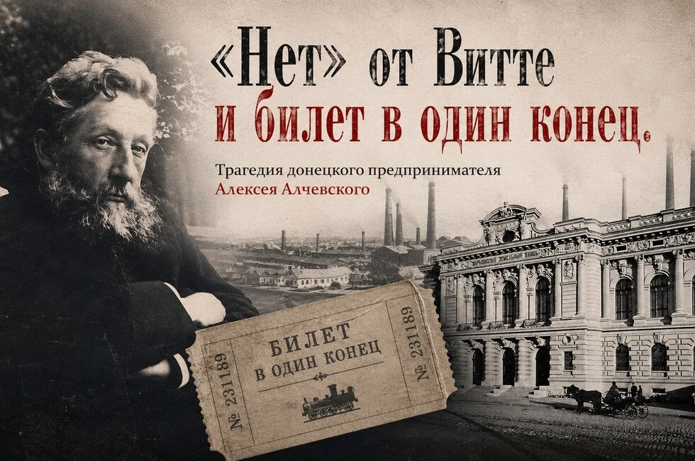 ❗❗❗❗❗ «Нет» от Витте и билет в один конец. Трагедия донецкого предпринимателя Алексея Алчевского

Че