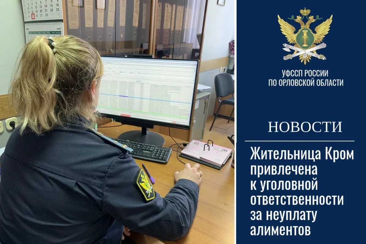 👉📝Жительница Кром привлечена к уголовной ответственности за неуплату алиментов