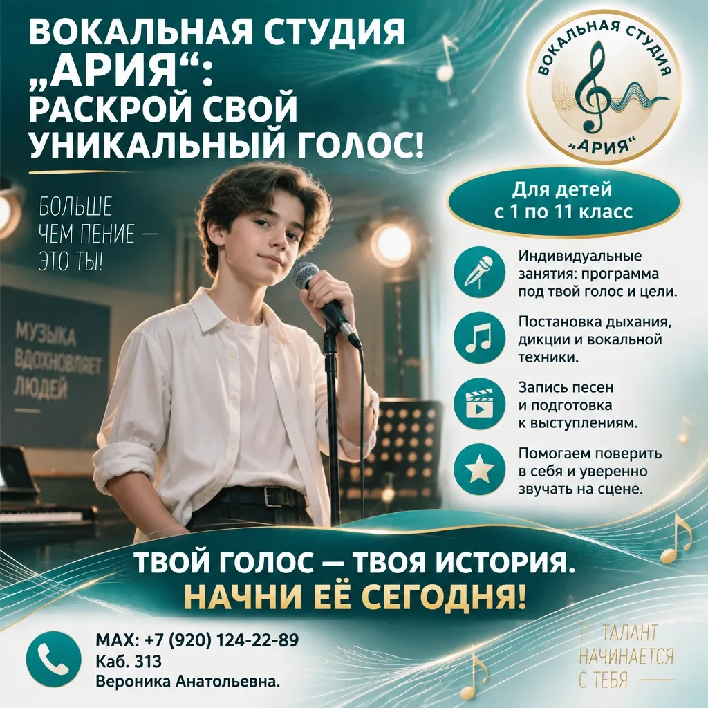 🎶 МУЗЫКАЛЬНЫЕ КРУЖКИ ЛИЦЕЯ №15: выбирай свой голос!