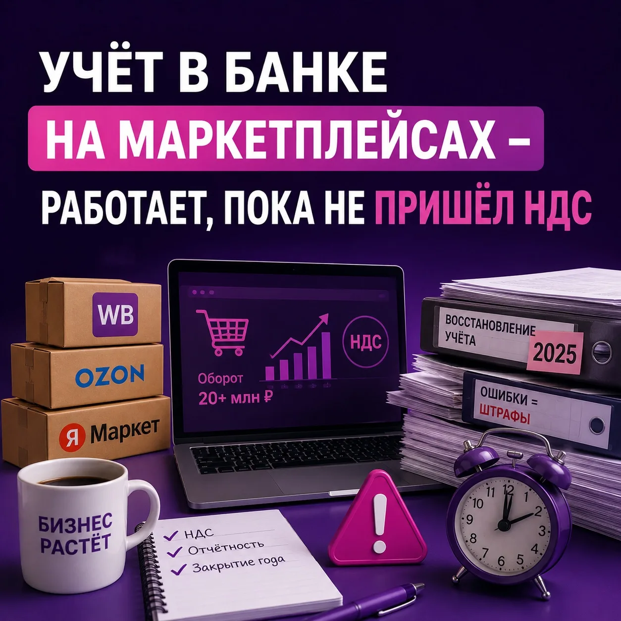 Если вы на маркетплейсах и ведёте учёт в банке, прочитайте это 👇