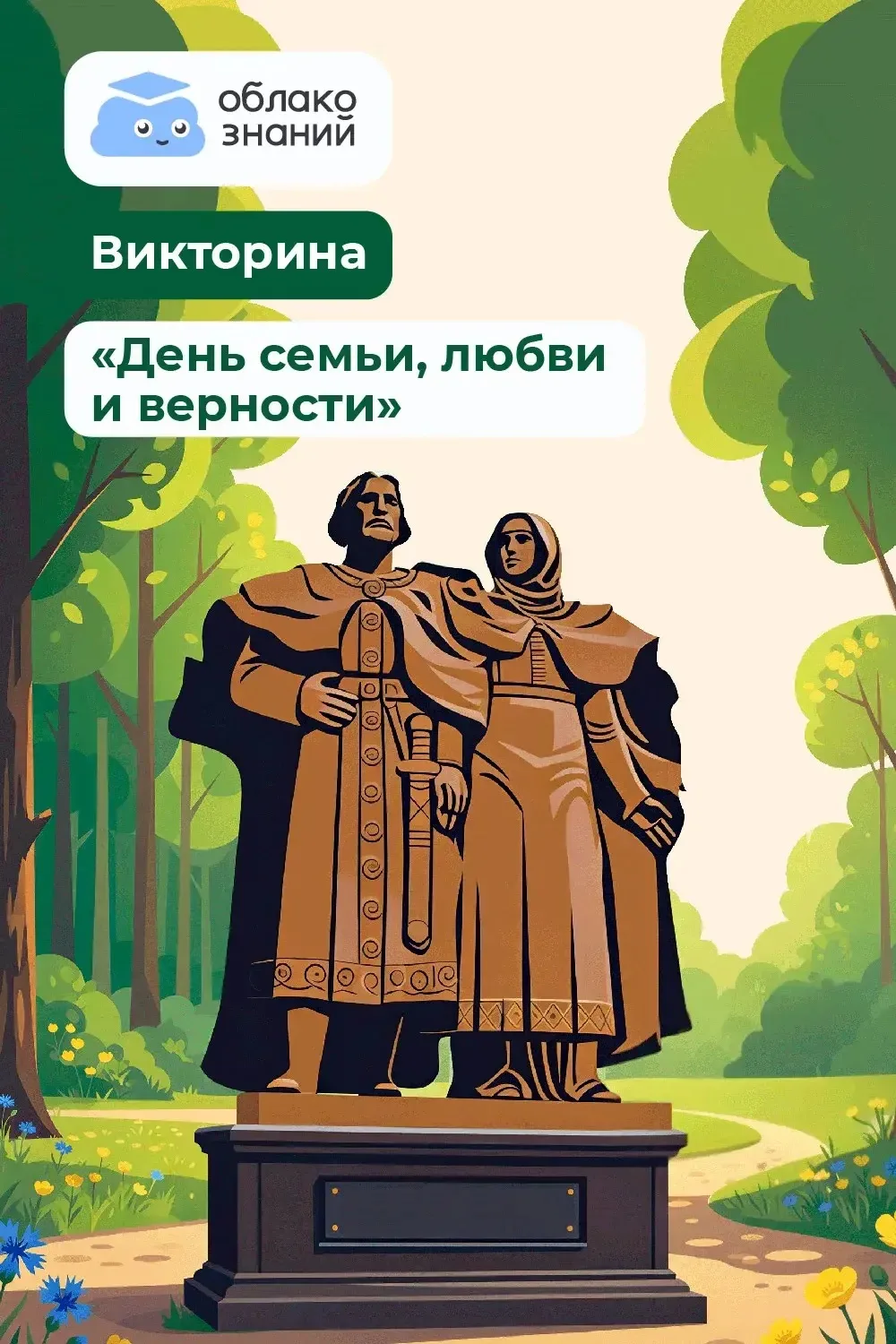🌼 Викторина ко Дню семьи, любви и верности. 

Идея праздника – в прославлении традиционных семейных