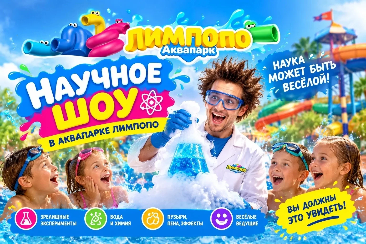 💦 Продажа билетов в Аквапарк «Лимпопо» Екатеринбург