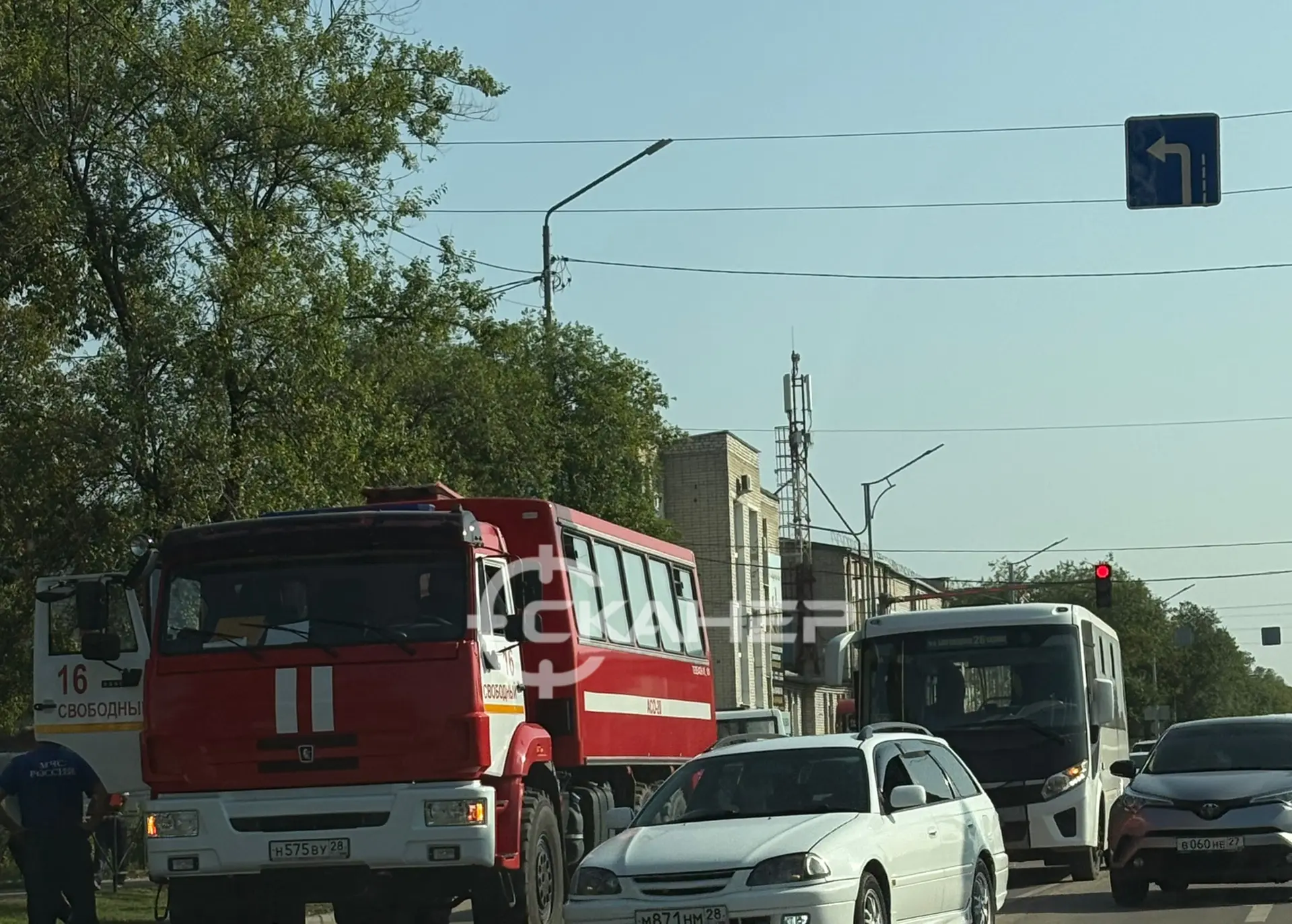 ❗️В результате ДТП на Калинина-Тенистая образовалась пробка по двум улицам. Движение в ...