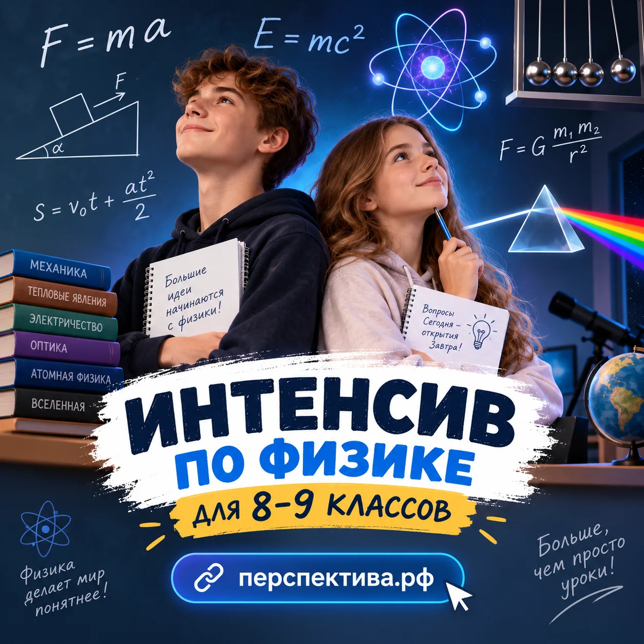 На сайте нашего центра опубликовали программу по физике.