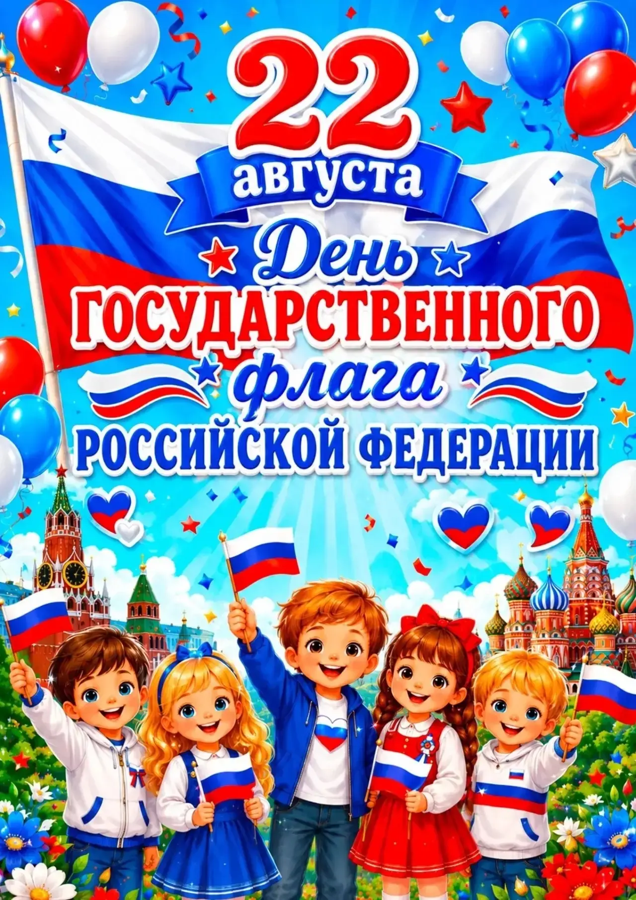 🎉 С Днём Государственного флага Российской Федерации! 🇷🇺