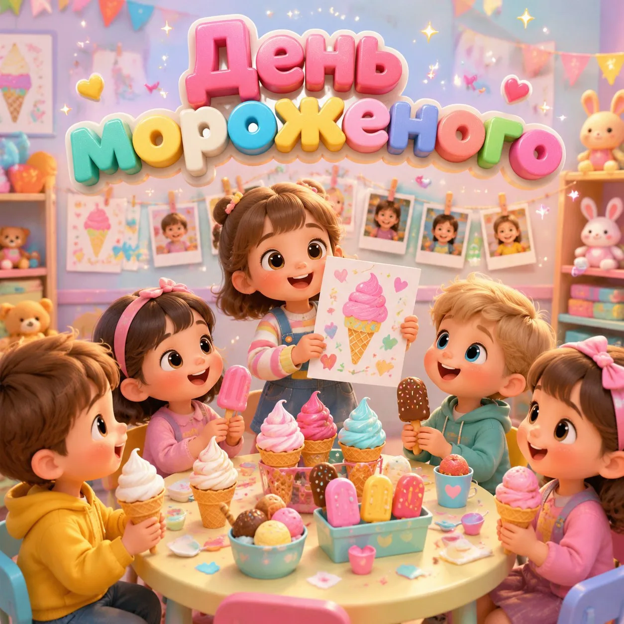 🍨 10.06 — день, когда можно есть мороженое без зазрения совести! Педагоги группы № 4 не упустили эт