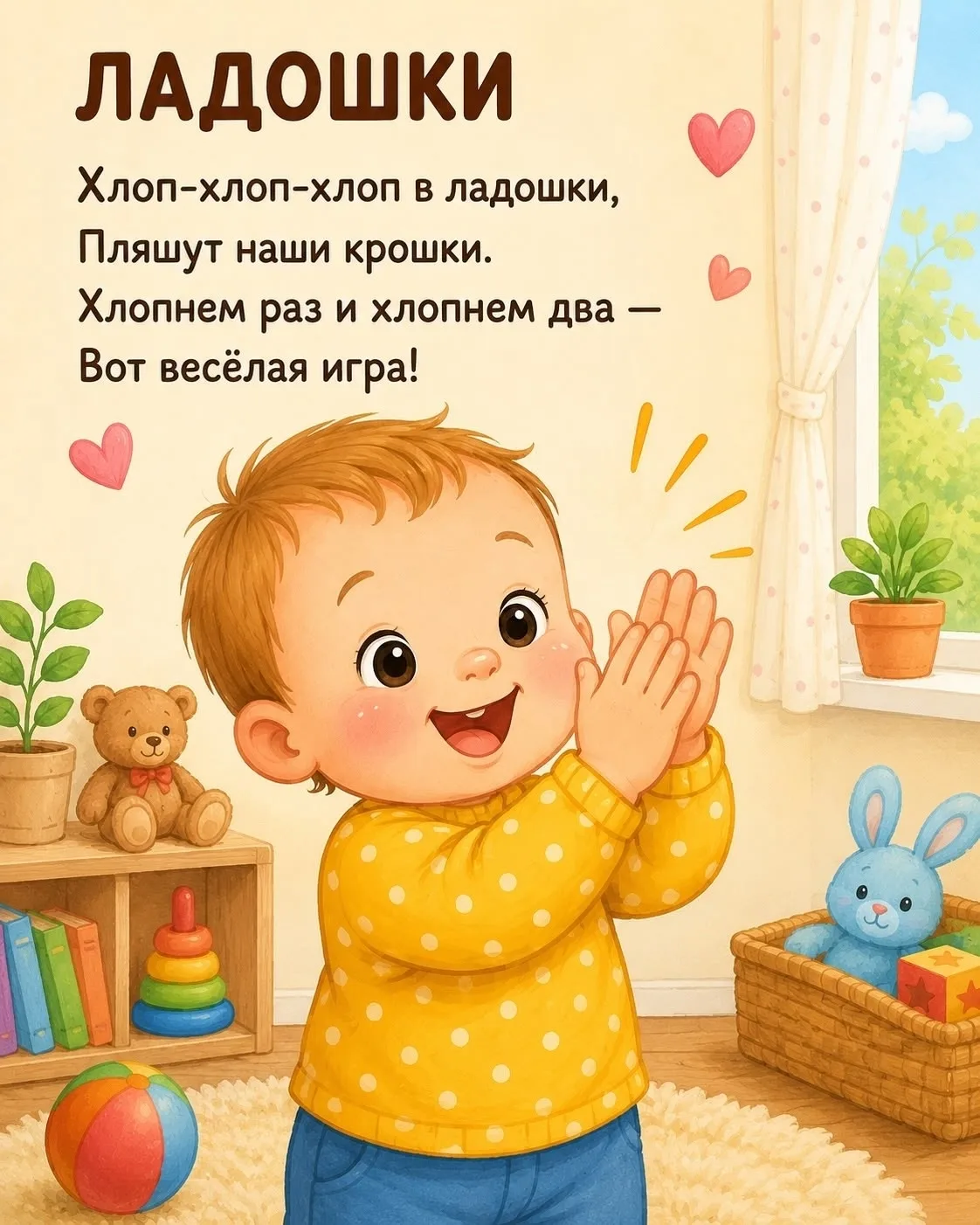 Стихи-болтушки для малышей с года.