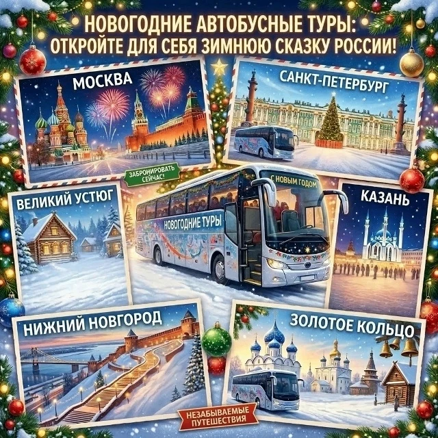 Если Вы еще не решили где провести Новый год и Рождество, мы все придумали за Вас