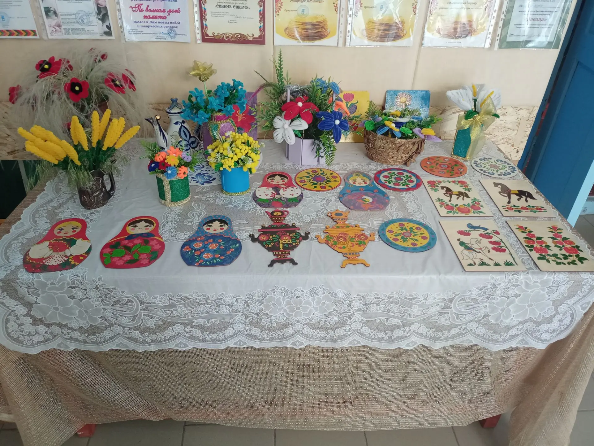 В Денисовском СДК прошла выставка декоративно - прикладного творчества. На выставке были представлен