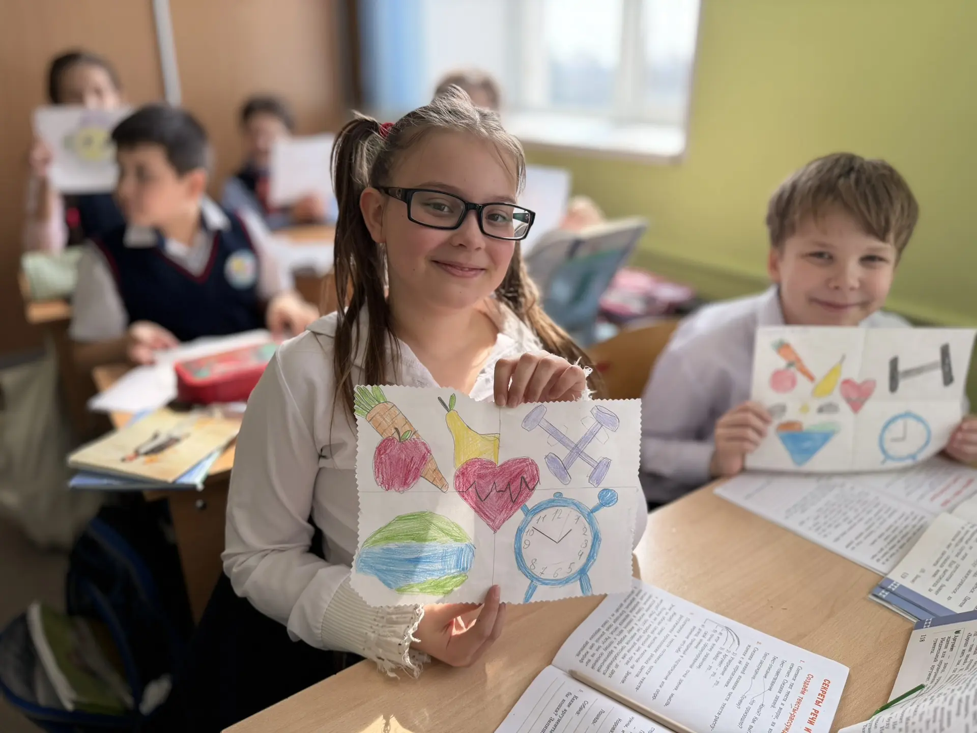 Всемирный день здоровья продолжается! 🌍❤️   Сегодня ученики 3А класса погрузились в тему здорового о