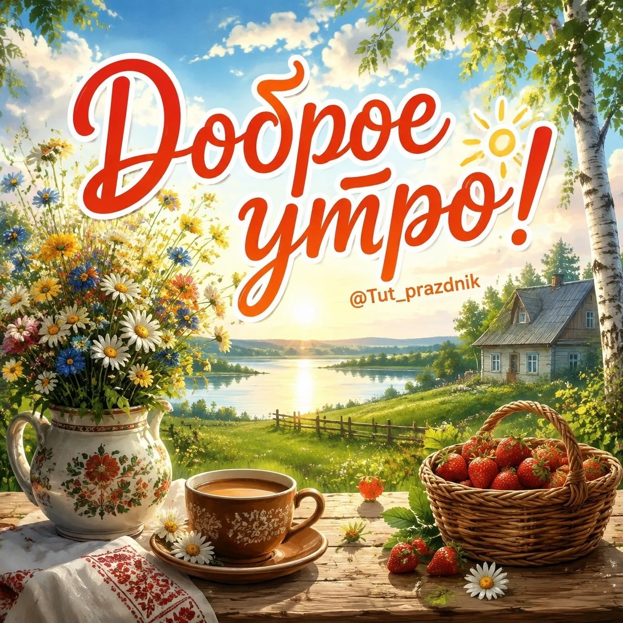 🌅☕️ Доброе утро! ☕️🌅

Пусть это утро подарит вам заряд бодрости, хорошее настроение и уверенность 