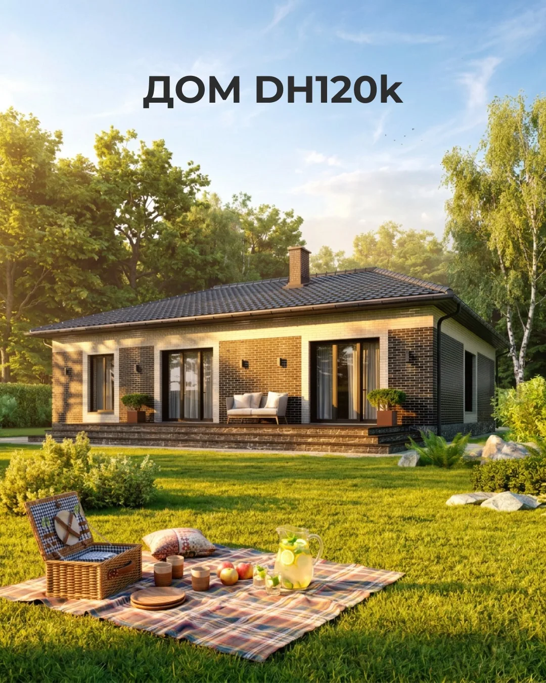 Проект DH120k, площадь 115 м². Цена: от 5 980 000 ₽
