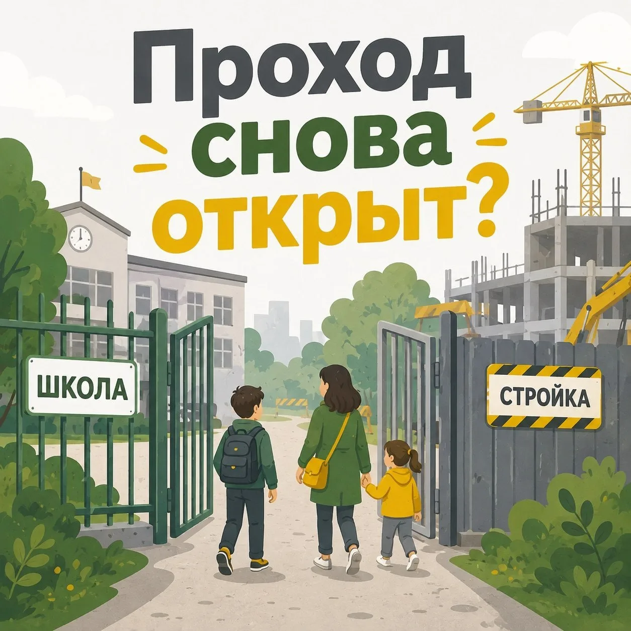 На днях мы рассказывали, что проход между школой 1248 и площадкой реновационной стройки...