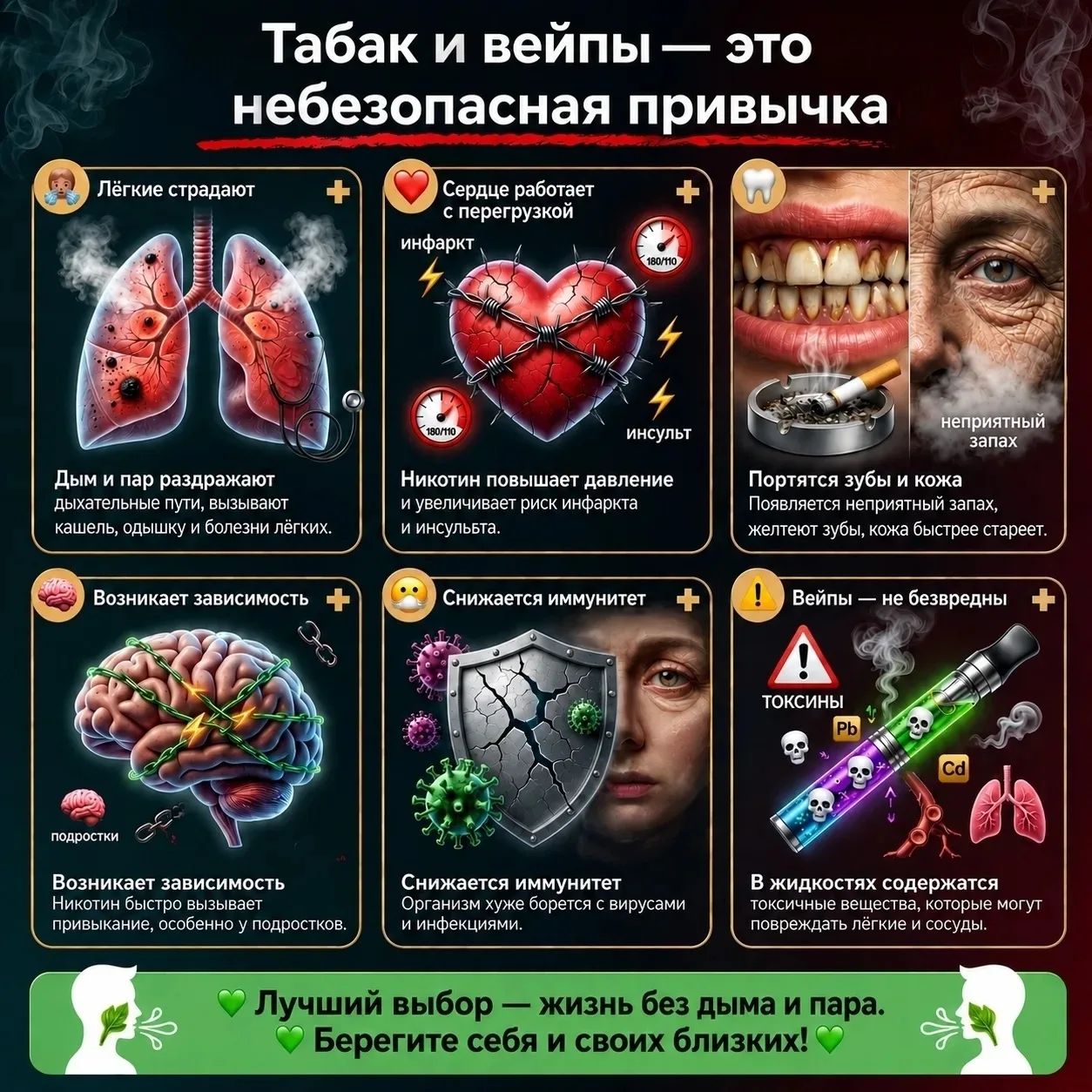 🚭31 мая - Всемирный день отказа от курения.