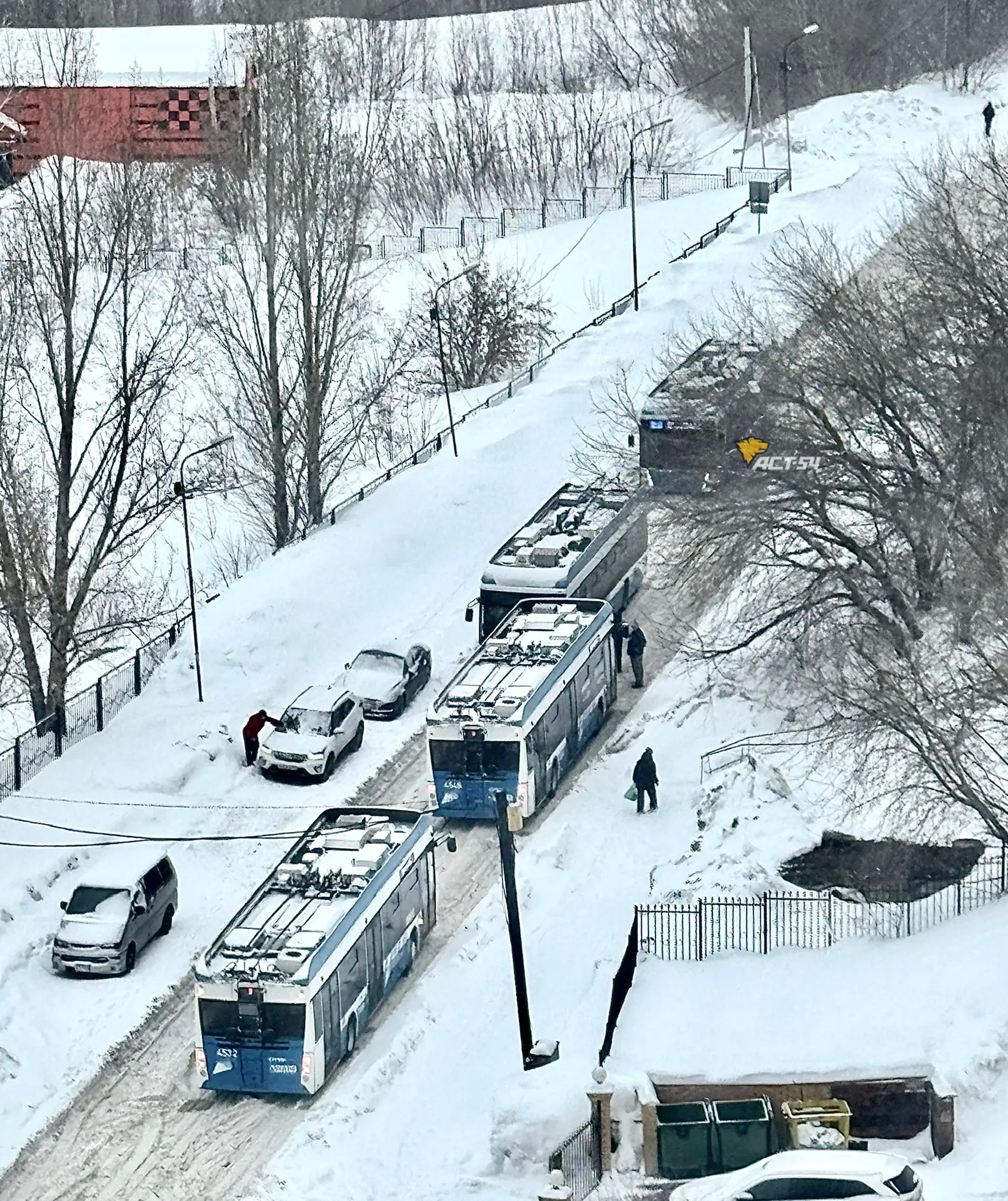 🚎 Троллейбусы маршрута №7 устроили коллапс на улице Лазурной — проезжая часть оказалас...