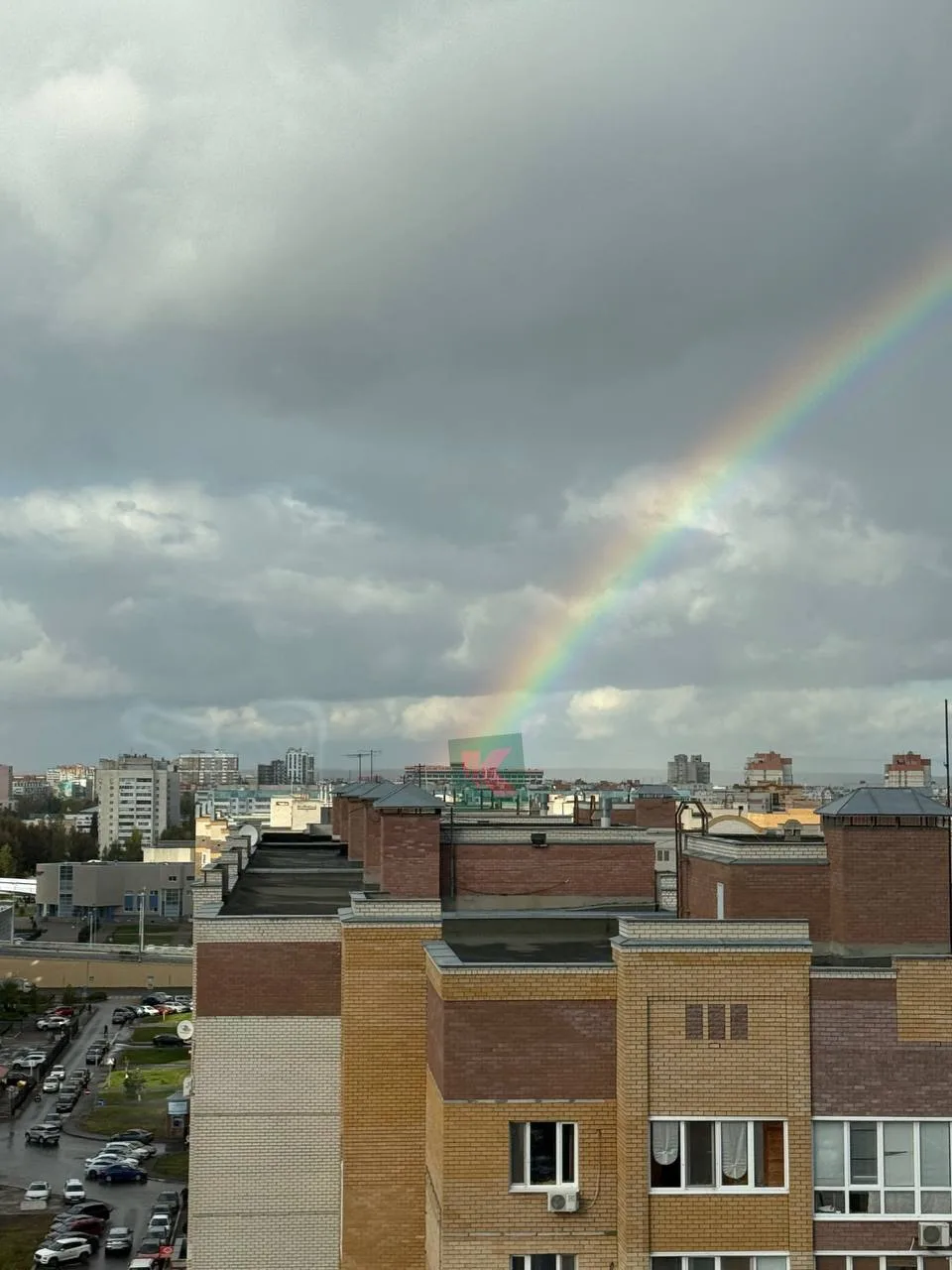 🌈 Радугу заметили сегодня в небе над Казанью