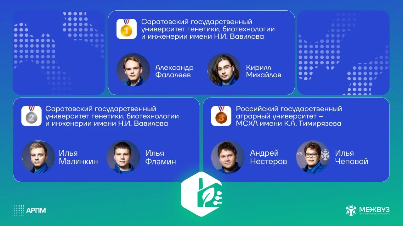 📣  Вавиловцы взяли золото и серебро на Первом финале конкурса «Межвуз»