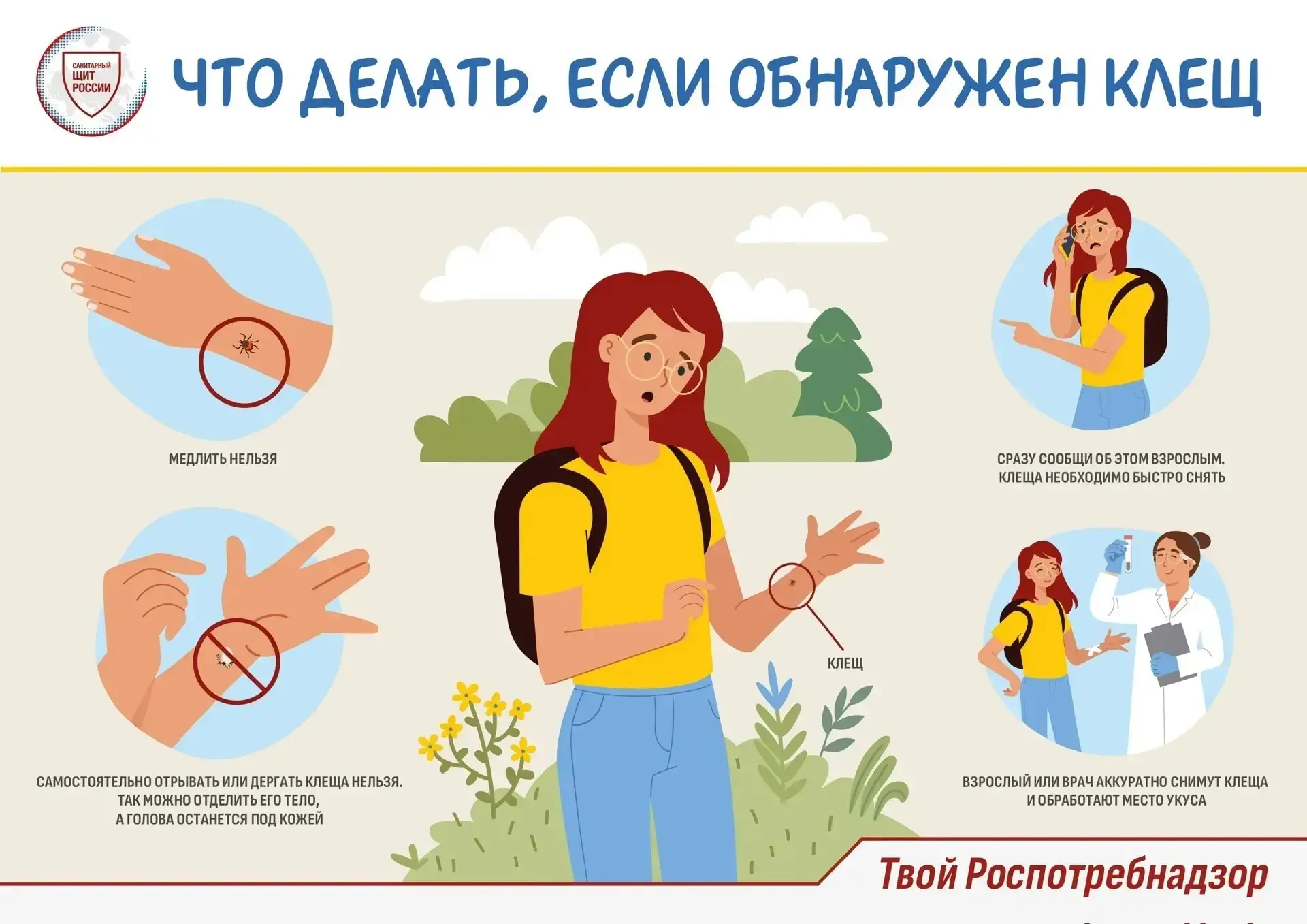 ❗️Клещи! Они подстерегают нас в лесу, на опушках, в траве, на дачных участках и могут з...