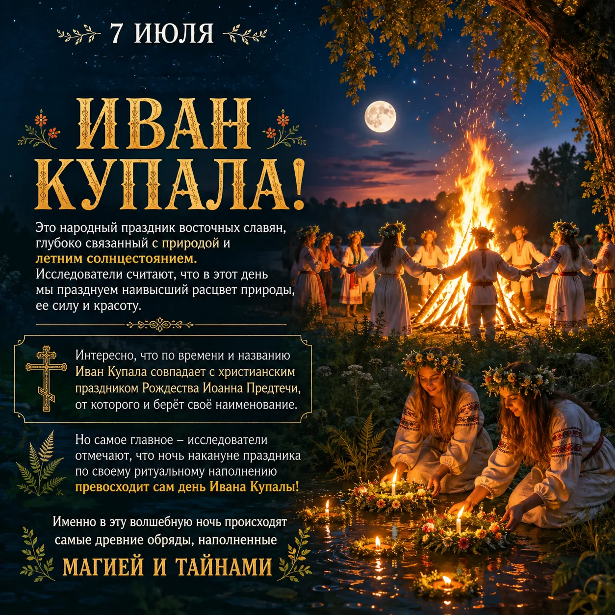 Привет, друзья! 👋Сегодня, 7 июля, мы отмечаем один из самых древних и загадочных славя...