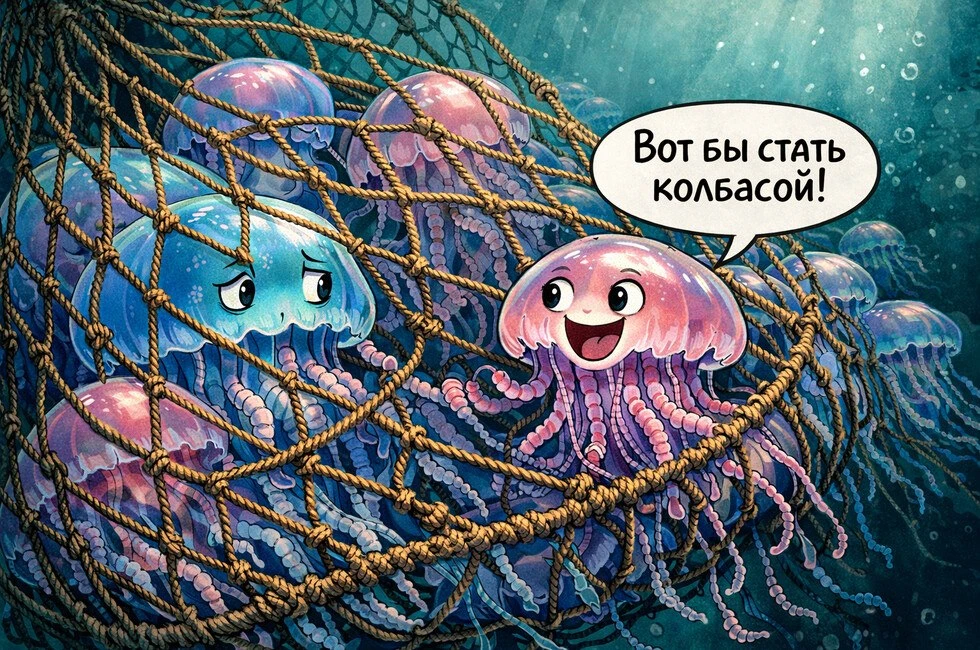 🪼В Азовском море в этом году пройдет эксперимент по вылову медуз. Их можно есть