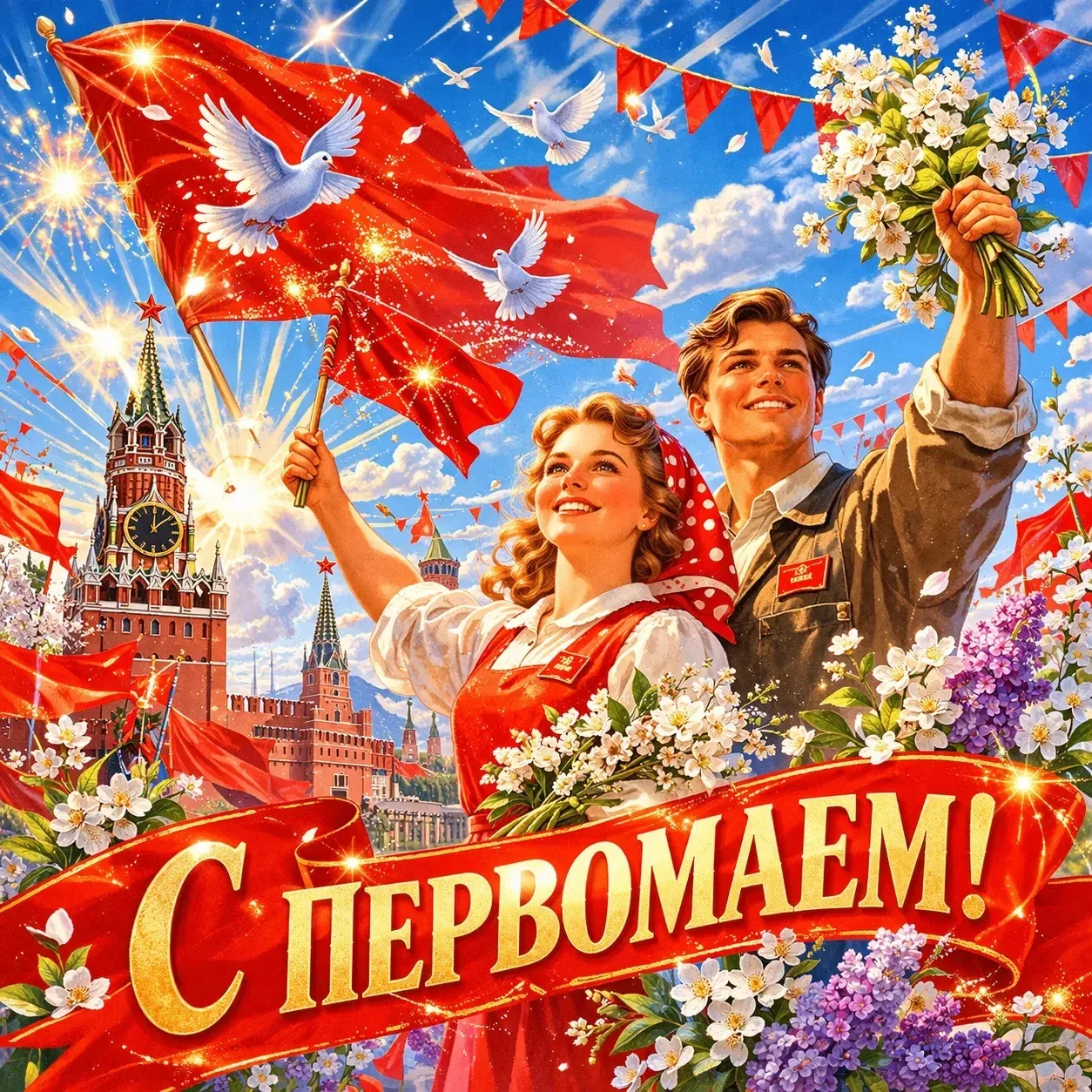 🌱 С ПРАЗДНИКОМ ВЕСНЫ И ТРУДА 🌱   1 Мая — это праздник, который символизирует уважение к труду, стрем