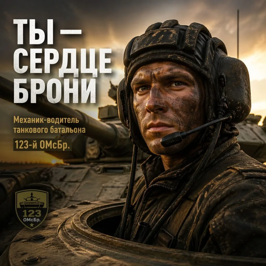 Вакансия: Механик‑водитель танка — 123‑я ОМСБр