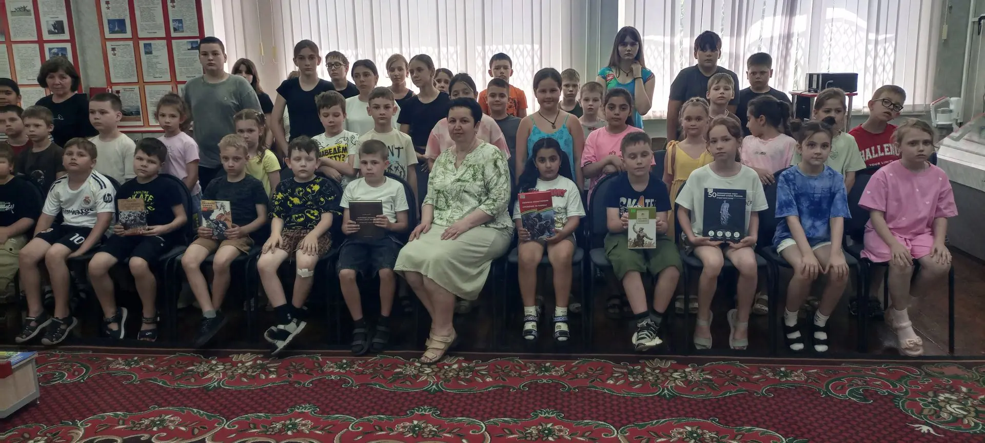На базе Музея Боевой Славы МОУ "Гимназия 7 г. Буденновска " для воспитанников пришкольного лагеря " 