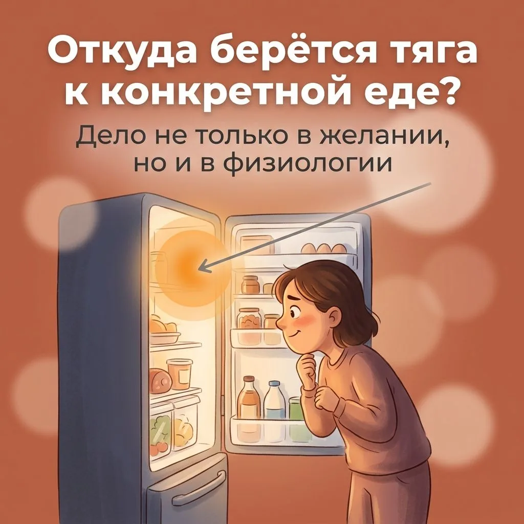 🍫 Откуда берётся аппетит к определённым продуктам?