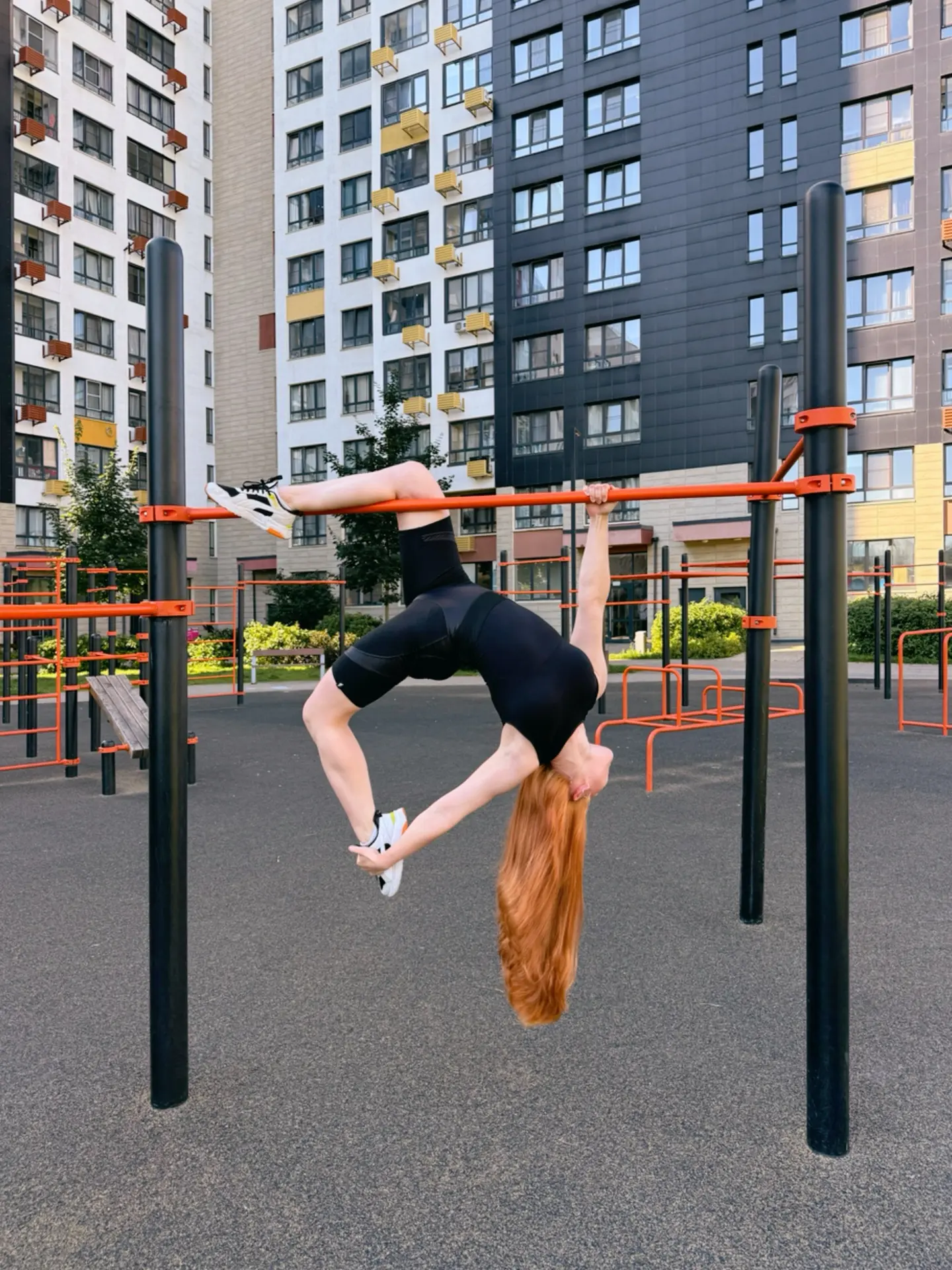 Вышли сегодня потренироваться на улице))