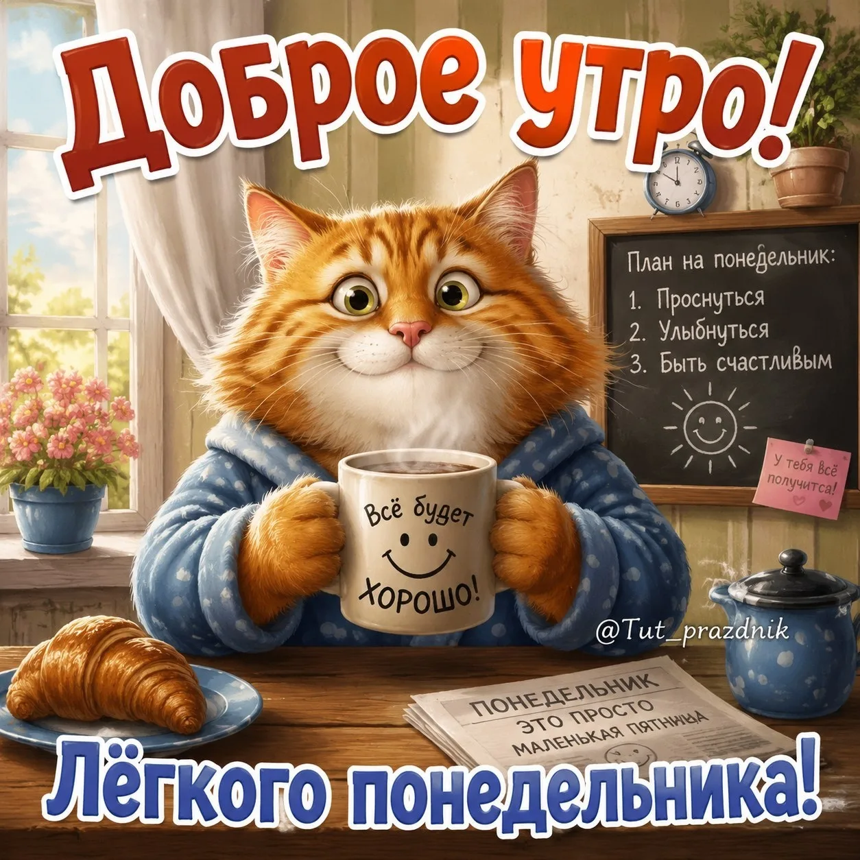 Доброе утро! Лёгкого понедельника!

Красивые открытки ❤️